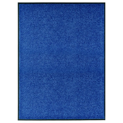 Berkfield Doormat Washable Blue 90X120 Cm - image 1