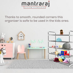 Mantraraj 5 Tier Shoe Rack Heavy Duty Metal Shoe Storage Cabinet Quick Assembly Shoe Organiser Holds Upto 20-25 Pairs Grey - thumbnail 6
