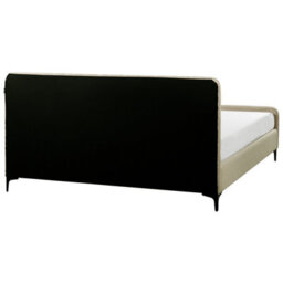 Beliani Bed Boucle Lunan 180 X 200 Cm (Eu Super King) Beige - thumbnail 6