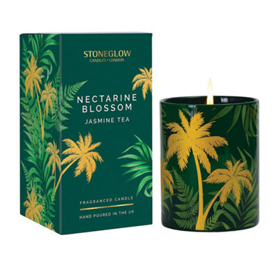 Stoneglow Candles Urban Botanics Tumbler Candle -  Nectarine Blossom Jasmine Tea - image 1