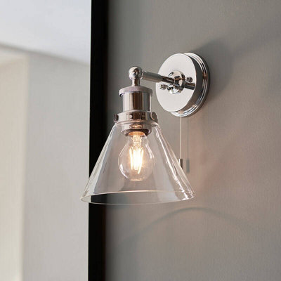 Luxia Taylor Bathroom Wall Light Polished Chrome - image 1