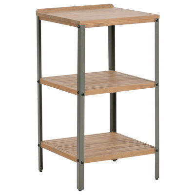 Beliani Outdoor Kitchen Island Ivrea Certified Acacia Wood Brown - image 1