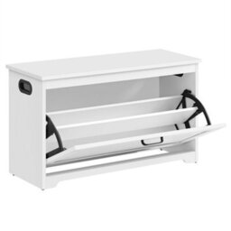 Songmics Vasagle Shoe Bench, Entrance Shoe Box With Folding Door, Adjustable Interior Divider, With Cut-Out Side Handles, 80 X 30 X 46 Cm - thumbnail 6