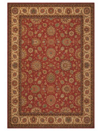 Orange Luxurious Traditional Wool Floral Bordered Rug For Bedroom & Living Room-229Cm X 290Cm - thumbnail 6