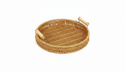 Handmade Rattan Woven Fruit And Snack Serving Tray - image 1