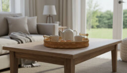 Handmade Rattan Woven Fruit And Snack Serving Tray - thumbnail 4