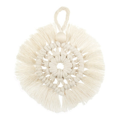 Groves Of Thames Macrame Kit Wreath - Macram Kit: Decoration: Wreath: Natural - Trimits - image 1