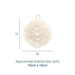 Groves Of Thames Macrame Kit Wreath - Macram Kit: Decoration: Wreath: Natural - Trimits - thumbnail 4