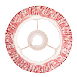 Loops Handcrafted Coral Pink Fabric Tapered Lamp Shade - Elegant 20Cm Design - thumbnail 4