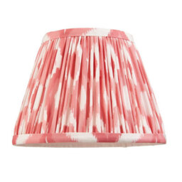 Loops Handcrafted Coral Pink Fabric Tapered Lamp Shade - Elegant 20Cm Design - thumbnail 5