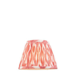 Loops Handcrafted Coral Pink Fabric Tapered Lamp Shade - Elegant 20Cm Design
