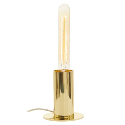 Orsina Shiny Brass Finish Table Lamp, Easy To Assemble Bedside Table Light, Eco-Friendly Lamp For Table Living Room - image 1