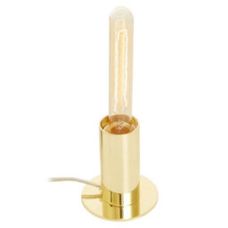 Orsina Shiny Brass Finish Table Lamp, Easy To Assemble Bedside Table Light, Eco-Friendly Lamp For Table Living Room - thumbnail 2