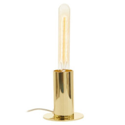 Orsina Shiny Brass Finish Table Lamp, Easy To Assemble Bedside Table Light, Eco-Friendly Lamp For Table Living Room - thumbnail 1
