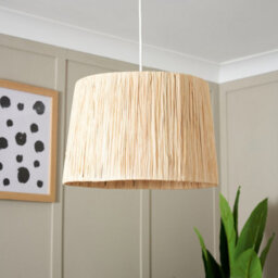 Inlight Tipi Natural Fabric Round Lamp Shade (D)33Cm