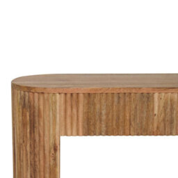 Artisan Furniture Solid Wood Soba Straight Media Unit, Beige - thumbnail 5