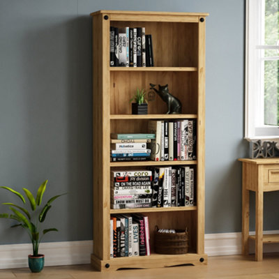 Lassic Vida Designs Corona Solid Pine Large Bookcase Freestanding Shelving Unit (H)1700mm (W)750mm (D)290mm - image 1