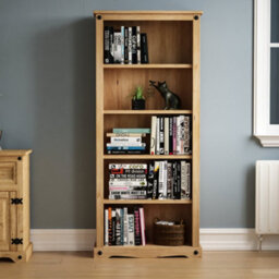 Lassic Vida Designs Corona Solid Pine Large Bookcase Freestanding Shelving Unit (H)1700mm (W)750mm (D)290mm - thumbnail 3