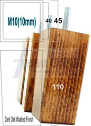 L&F 4X Replacement Furniture Legs Solid Wood 110mm High Sofas Chairs Settee Cabinets Legs M10 Tsp2055 - thumbnail 1