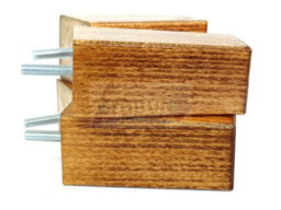 L&F 4X Replacement Furniture Legs Solid Wood 110mm High Sofas Chairs Settee Cabinets Legs M10 Tsp2055 - thumbnail 5