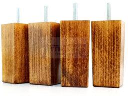 L&F 4X Replacement Furniture Legs Solid Wood 110mm High Sofas Chairs Settee Cabinets Legs M10 Tsp2055 - thumbnail 6