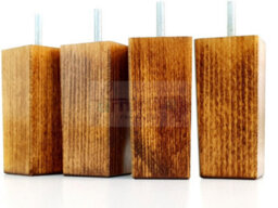 L&F 4X Replacement Furniture Legs Solid Wood 110mm High Sofas Chairs Settee Cabinets Legs M10 Tsp2055 - thumbnail 3