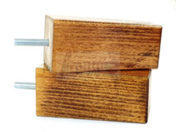 L&F 4X Replacement Furniture Legs Solid Wood 110mm High Sofas Chairs Settee Cabinets Legs M10 Tsp2055 - thumbnail 4