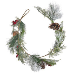 Beliani Christmas Garland Soria 150 Cm Green