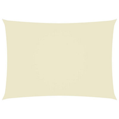 Berkfield Sunshade Sail Oxford Fabric Rectangular 2.5X4.5 M Cream - image 1