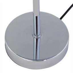 First Choice Lighting Chrome Touch Operated Table Lamp With Burgundy Fern Shade - thumbnail 5