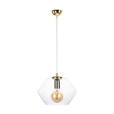 Luminosa Lighting Luminosa Eve Dome Pendant Ceiling Light Gold, 30Cm, 1X E27