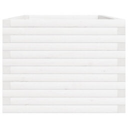 Berkfield Garden Planter White 90X60X46 Cm Solid Wood Pine - thumbnail 6