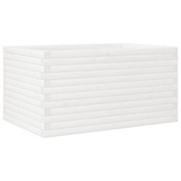 Berkfield Garden Planter White 90X60X46 Cm Solid Wood Pine - thumbnail 7