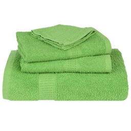 Berkfield Sauna Towels 2 Pcs Apple Green 80X200 Cm 360 Gsm 100% Cotton - thumbnail 4