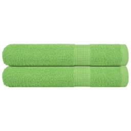 Berkfield Sauna Towels 2 Pcs Apple Green 80X200 Cm 360 Gsm 100% Cotton - thumbnail 1