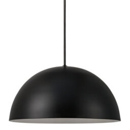 Nordlux Ellen Metal Pendant Light Dome Shade Black,mains - thumbnail 3