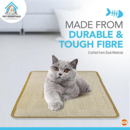 SOL 2Pk Cat Scratch Mat 60Cm X 40Cm Durable Sisal Fabric With Anti Slip Backing Protects Furniture And Sofa Encourages Healthy Scratch - thumbnail 7