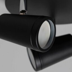 Litecraft Trisha Black 3 Light Bathroom Ceiling Spotlight Plate - thumbnail 5
