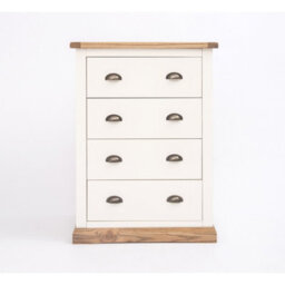 Cabinet Bits Tropea 4 Drawer Chest Of Drawers Brass Cup Handle - thumbnail 1
