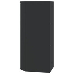 Berkfield Corner Bathroom Mirror Cabinet Black 30X24X60 Cm - thumbnail 6