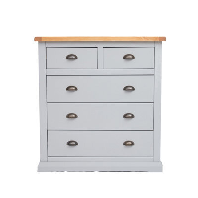 Cabinet Bits Loreo 5 Drawer Chest Of Drawers Brass Cup Handle - image 1