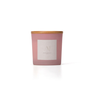 Aroma Naturals Frosted Decadence Glass Candle - Pink Cherry & Vanilla Scent - image 1