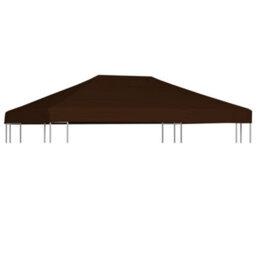 Walplus Gazebo Top Cover 310 G/ma 3X4 M Brown - thumbnail 1