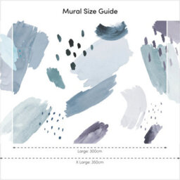I Love Wallpaper Painters Palette Mural In Blue And Teal - thumbnail 4