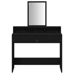 Walplus Dressing Table Black Oak 100 X 41 X 140 Cm Engineered Wood - thumbnail 6