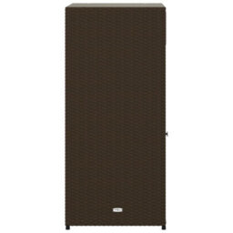 Walplus Garden Storage Cabinet Brown 55X55X111 Cm Poly Rattan - thumbnail 8