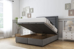 "Sloomy Ashford Armour Coniston Ottoman Bed Base With 26"" Strutted Headboard 3' Single" - thumbnail 2