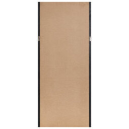 Beliani Wall Mirror Saullcet 75 Cm 175 Cm Paulownia Wood Black - thumbnail 4