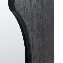 Beliani Wall Mirror Saullcet 75 Cm 175 Cm Paulownia Wood Black - thumbnail 6