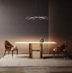 CGC Lighting Cgc Paraplu 1 Wave 90Cm Matt Black Led Ceiling Pendant Light Chandelier